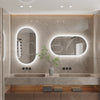 LED Backlit Bathroom Mirror — Oval, Dimmable, Anti-Fog, IP44