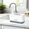 Kitchen Soap Dispenser with Sponge Holder — Pump & Caddy Set