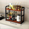 2-Tier Metal Countertop Shelf — Rustproof Kitchen Organizer