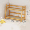 2-Tier Bamboo Spice Rack & Kitchen Counter Shelf