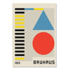 Scandinavian Bauhaus Geometry Canvas Print — Abstract Wall Art