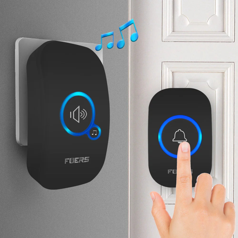 Wireless Doorbell — 150M Range, 32 Chimes