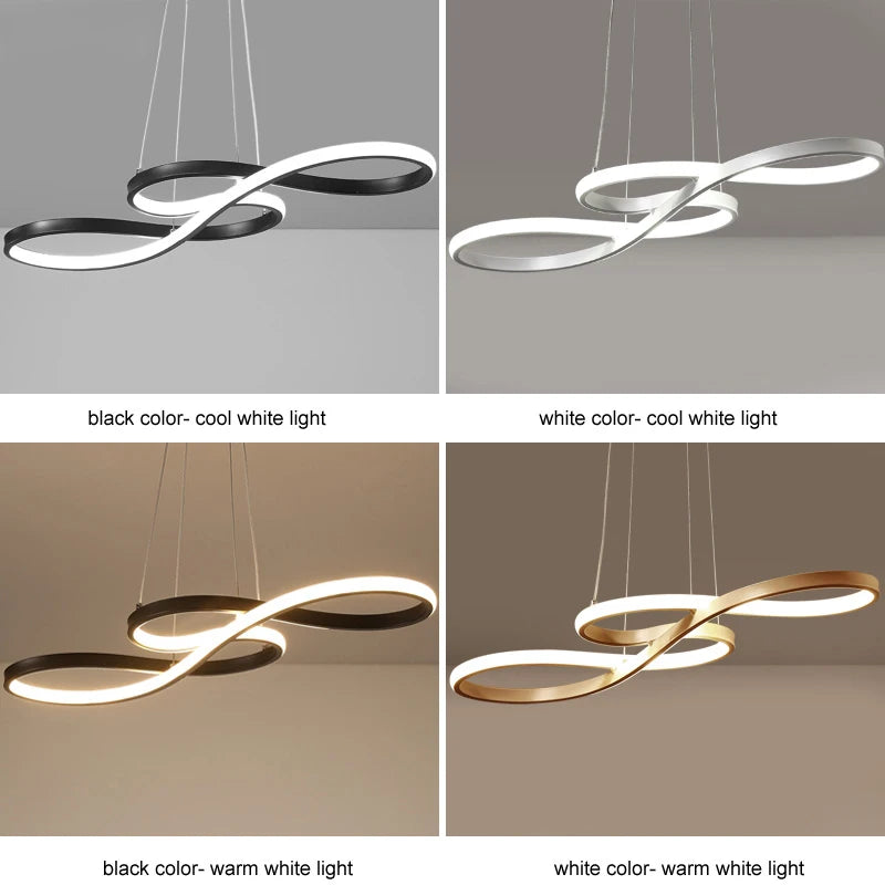 Kitchen Island Pendant Light — Dimmable LED, Remote Control