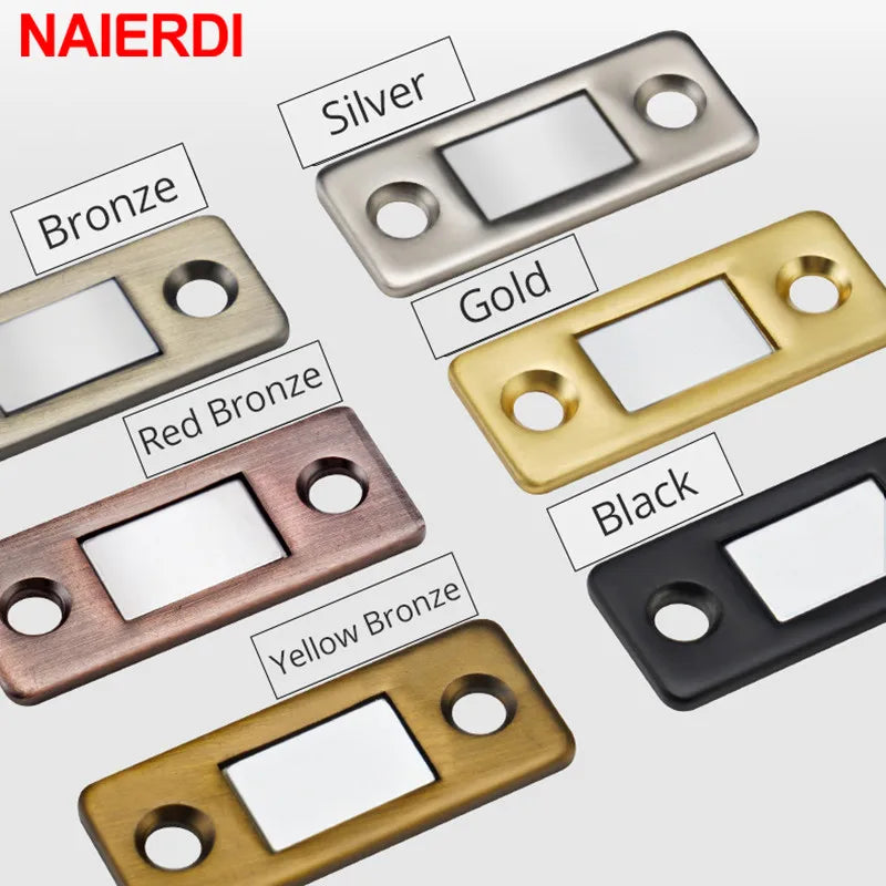 Magnetic Cabinet Catches — Set of 2, Hidden Door Closer
