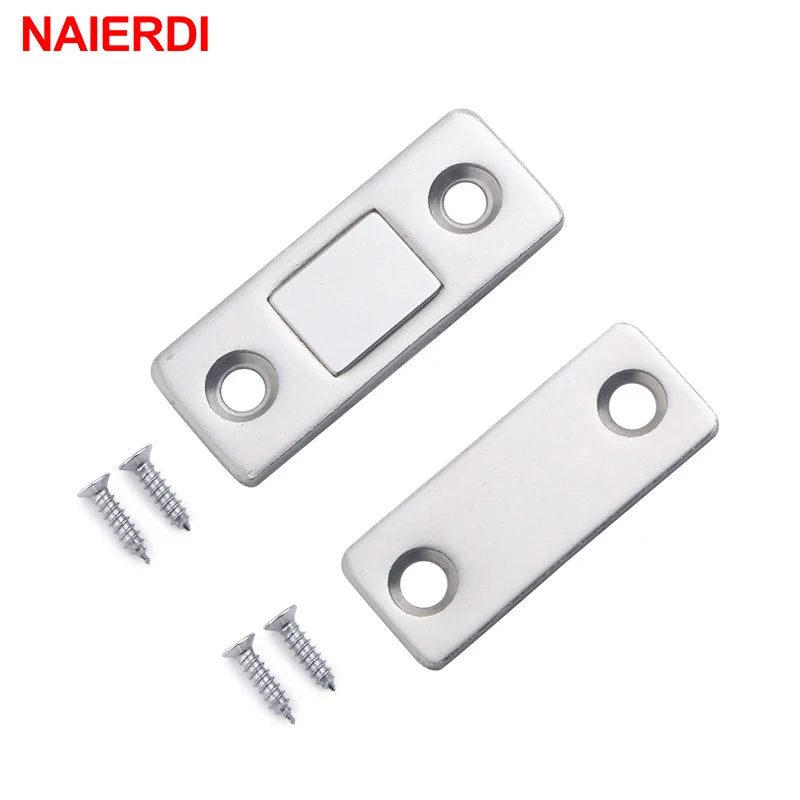 Magnetic Cabinet Catches — Set of 2, Hidden Door Closer