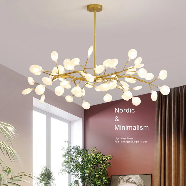 Luxury Gold LED Chandelier — 54-Head G9, Nordic Modern