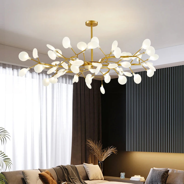 Luxury Gold LED Chandelier — 54-Head G9, Nordic Modern