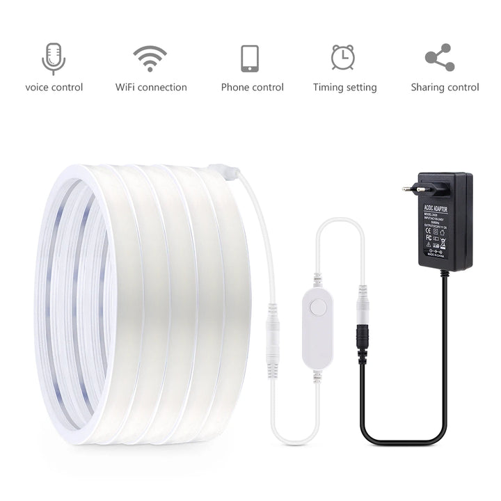 Smart WiFi COB Neon LED Strip Light — 320 LEDs/m