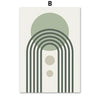 Sage Green Matisse Leaf Canvas Print — Boho Abstract Wall Art