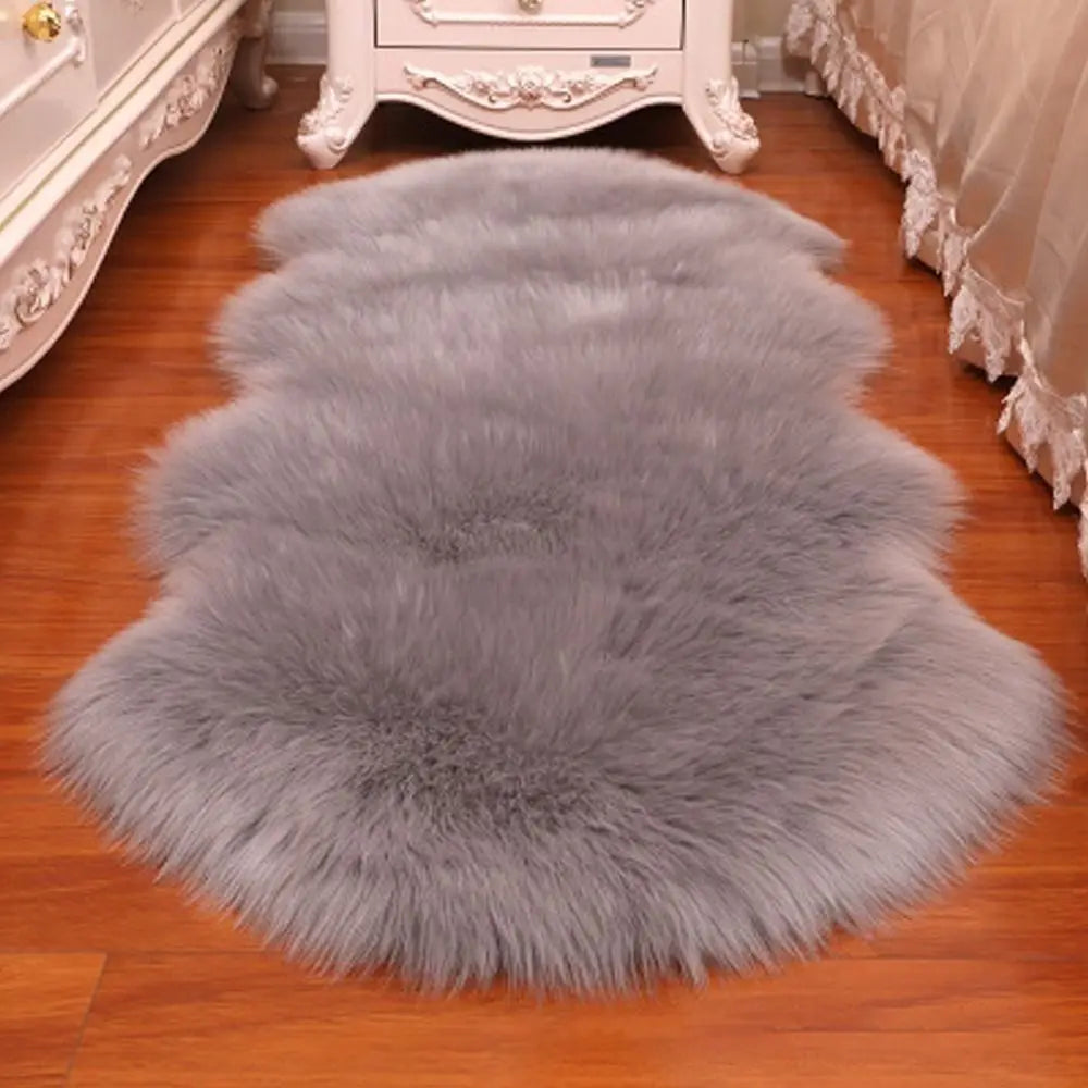 Faux Sheepskin Shaggy Rug — Fluffy Soft Floor Mat