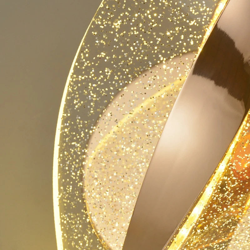 LED Modern Gold Acrylic Wall Lamp Lustre Hallway Bedroom Living Room Lamps Room Decor Wall Decoration Items Originality Lamps
