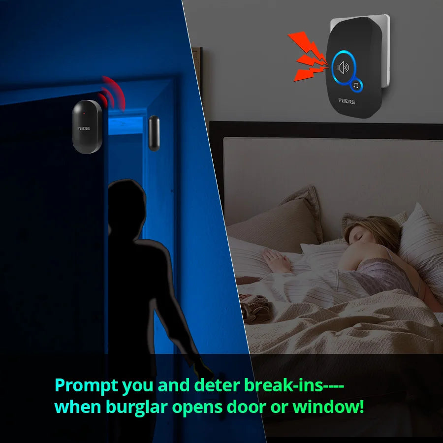 Wireless Doorbell — 150M Range, 32 Chimes