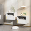 Floating Wall Nightstand Set of 2 — Modern Mounted Shelf