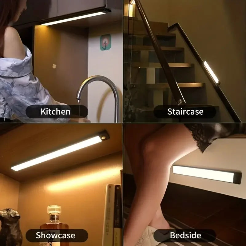 Smart Motion Sensor Cabinet Light — Magnetic, USB Rechargeable