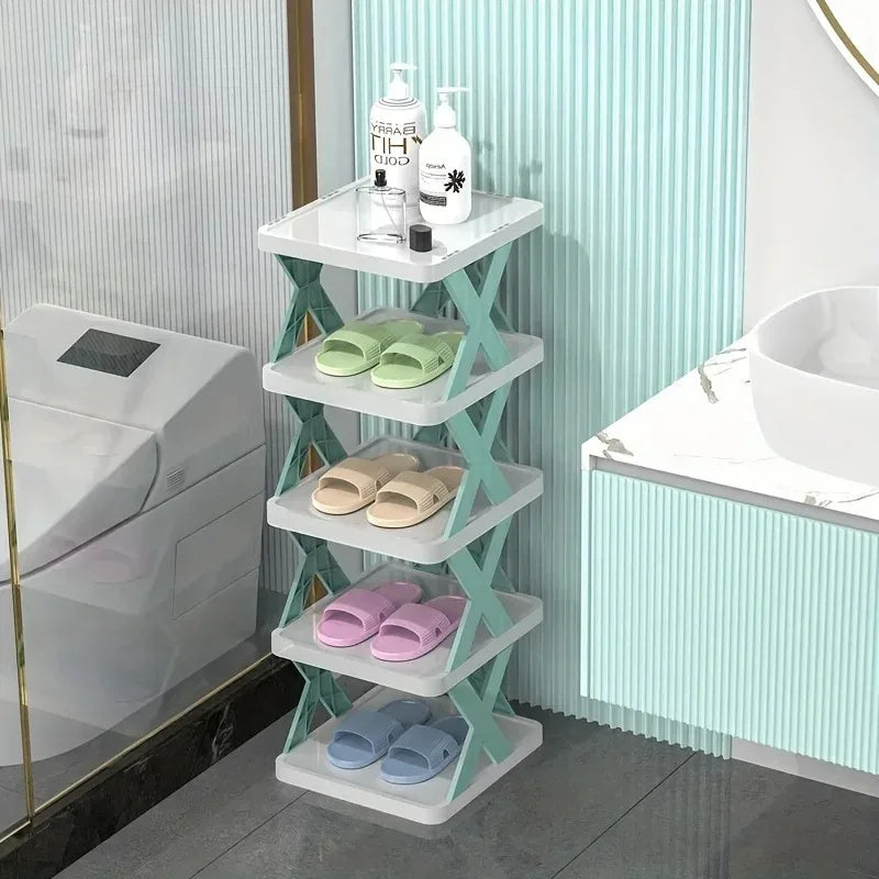 9-Tier Vertical Shoe Rack — Slim & Space-Saving