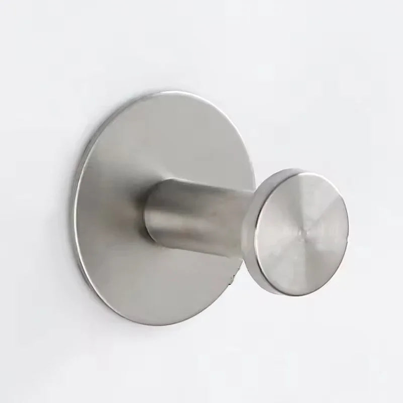 Stainless Steel Towel & Coat Hooks — Punch-Free, Rustproof