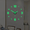 3D Luminous Frameless Acrylic Wall Clock — Silent DIY