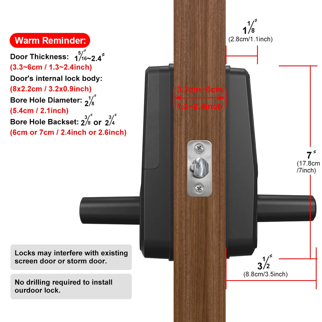 Smart WiFi Door Lock — Fingerprint, Card, Password & Key
