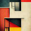 Fallingwater Architecture Canvas Print — Bauhaus Minimalist Art