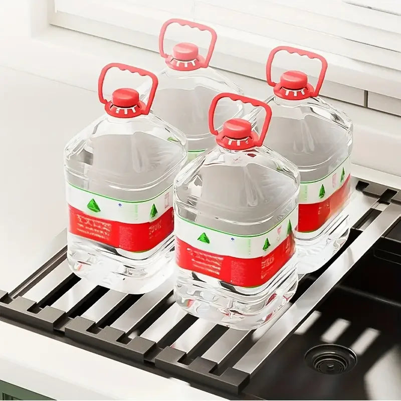 Stainless Steel Foldable Sink Drain Rack — Telescopic Basket