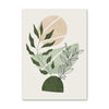 Boho Sage Green Plants Canvas Print — Nordic Abstract Wall Art