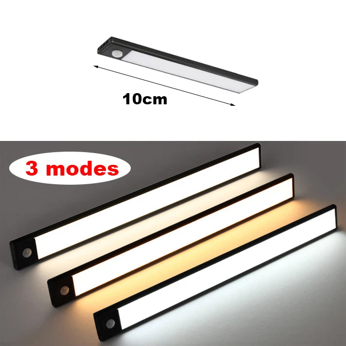 Smart Motion Sensor Cabinet Light — Magnetic, USB Rechargeable