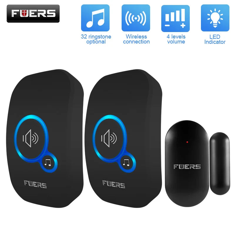 Wireless Doorbell — 150M Range, 32 Chimes