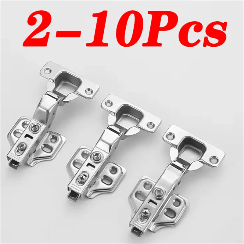 Soft-Close Cabinet Hinges — 304 Stainless Steel, Hydraulic