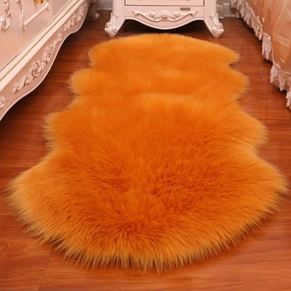 Faux Sheepskin Shaggy Rug — Fluffy Soft Floor Mat
