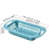 Extendable Over-Sink Colander Strainer Basket