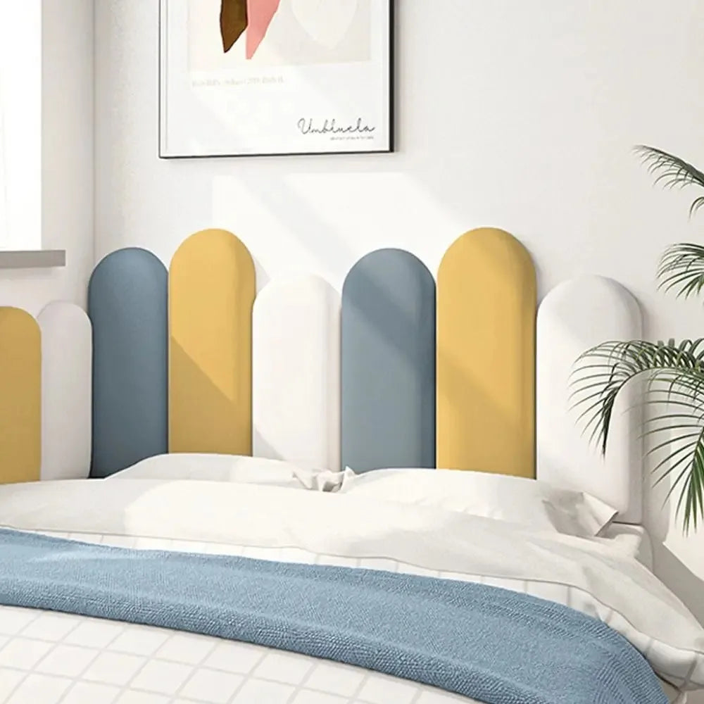 Leather Headboard Wall Cushion Panel — Anti-Collision