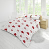 Love Print Matte Duvet Cover Set — Queen, Skin-Friendly