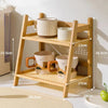 2-Tier Bamboo Spice Rack & Kitchen Counter Shelf