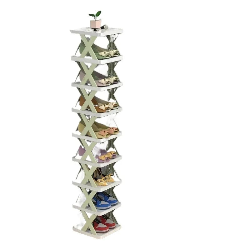 9-Tier Vertical Shoe Rack — Slim & Space-Saving