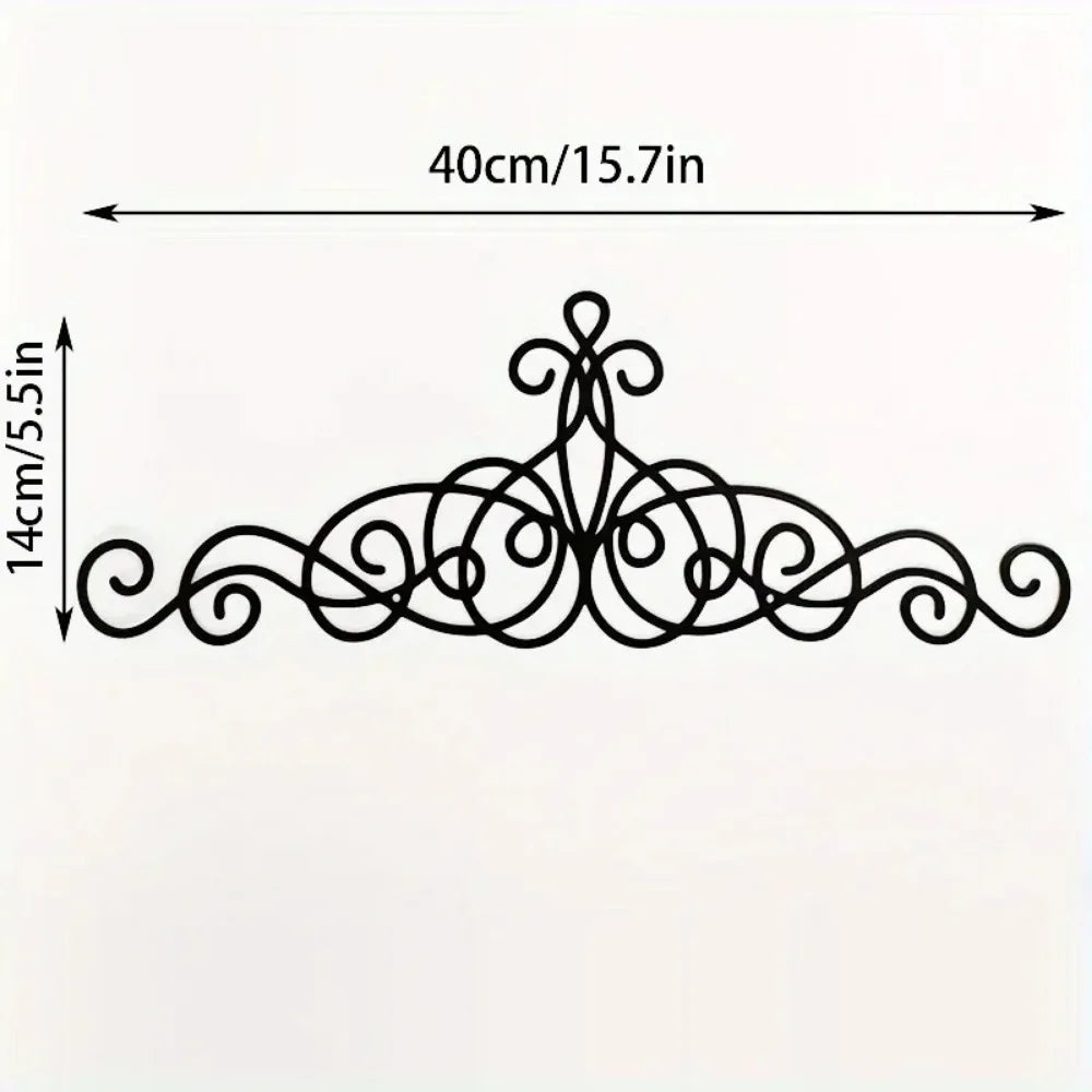 Minimalist Facial Line Metal Wall Art — Abstract Iron Sculpture
