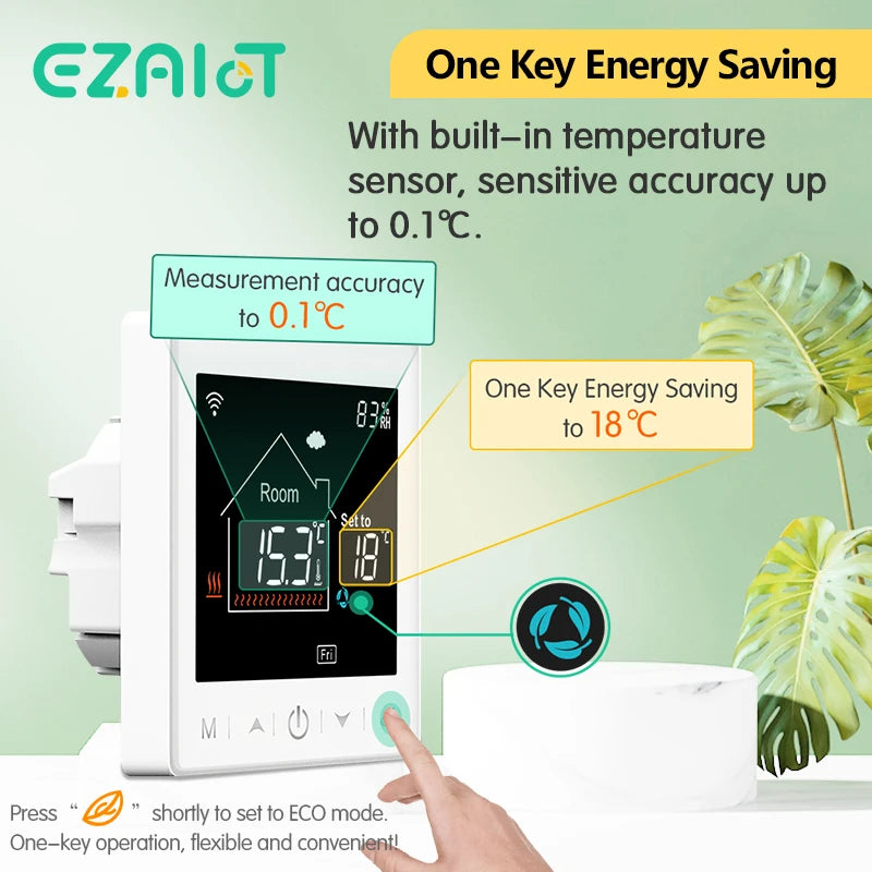 Smart WiFi Floor Heating Thermostat — Alexa & Google Home