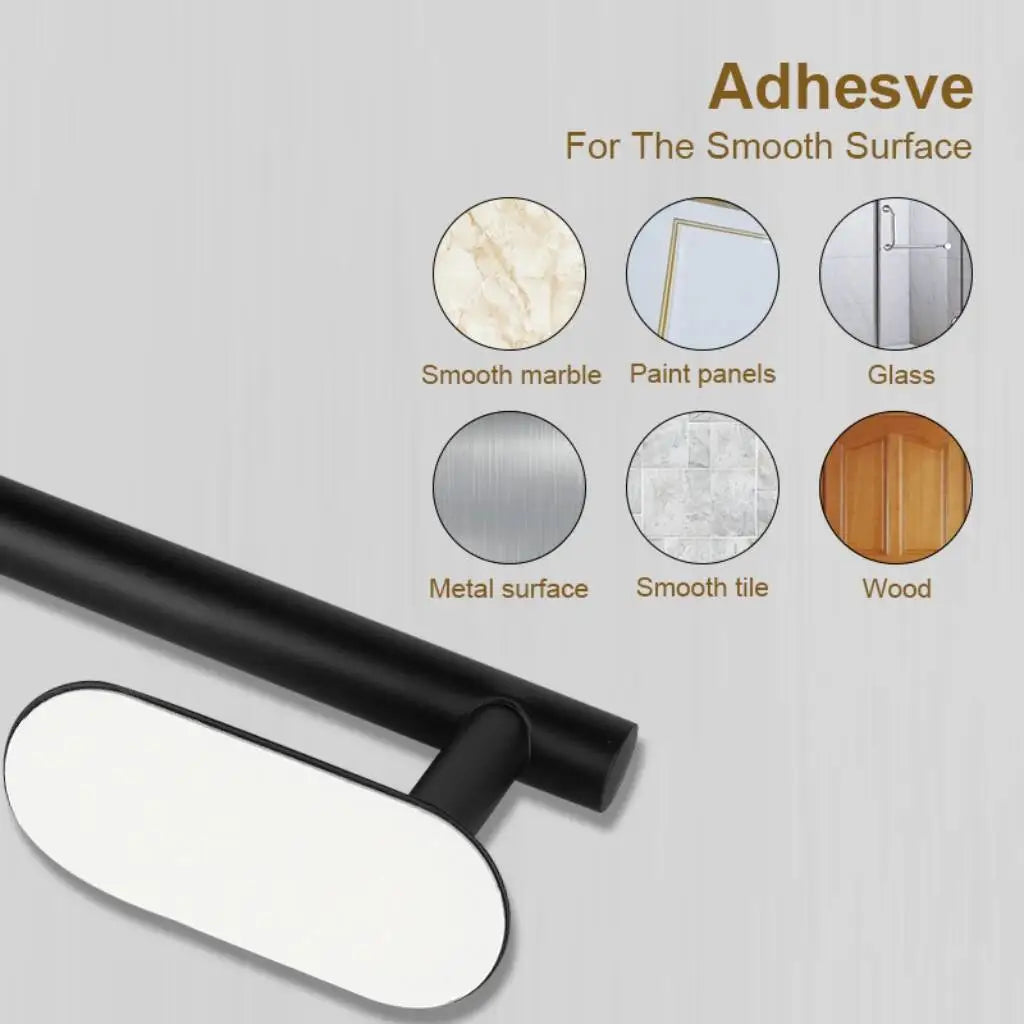 Stainless Steel Paper Towel Holder — No-Drill, Self-Adhesive