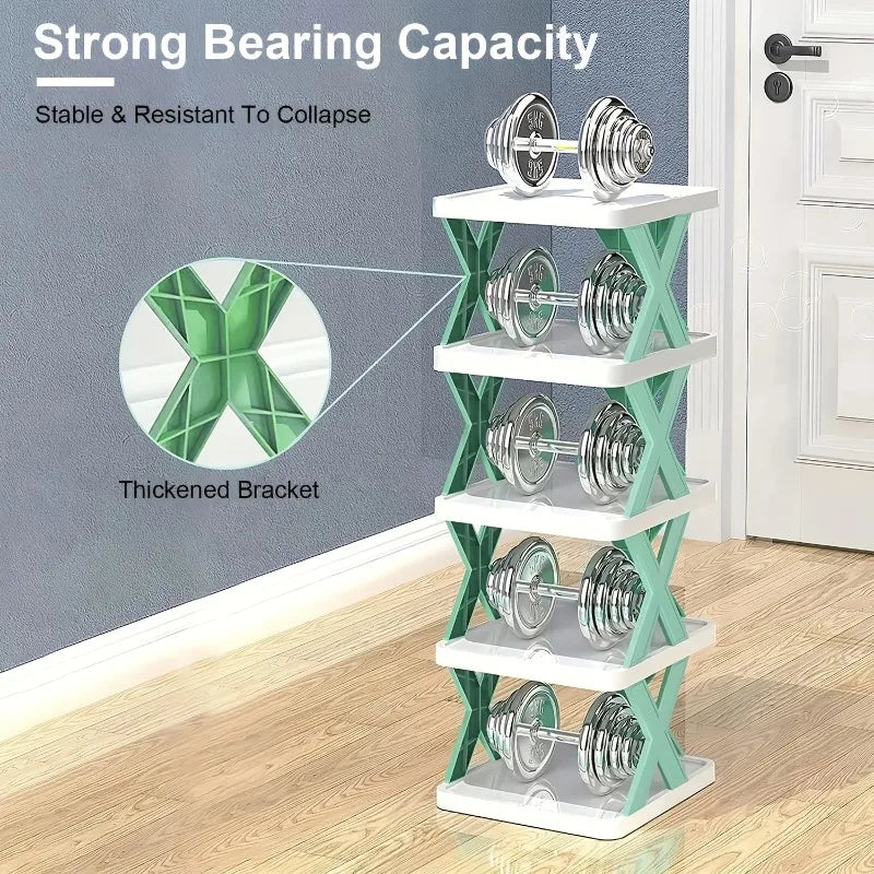 9-Tier Vertical Shoe Rack — Slim & Space-Saving