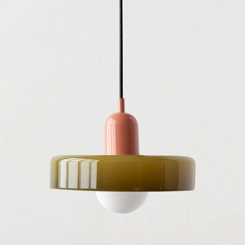 Nordic Bauhaus Glass Chandelier — Retro Pendant Light