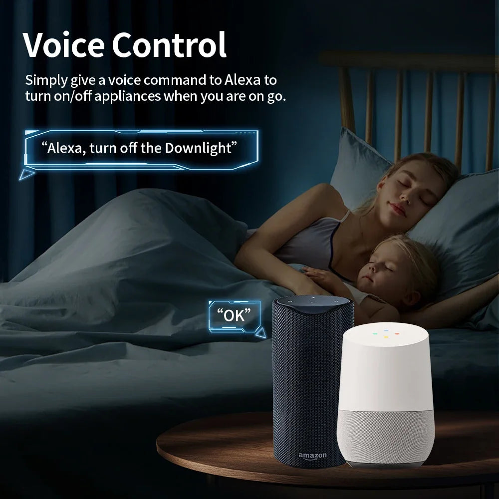 Smart WiFi & Zigbee Plug — 16A/20A with Power Monitor