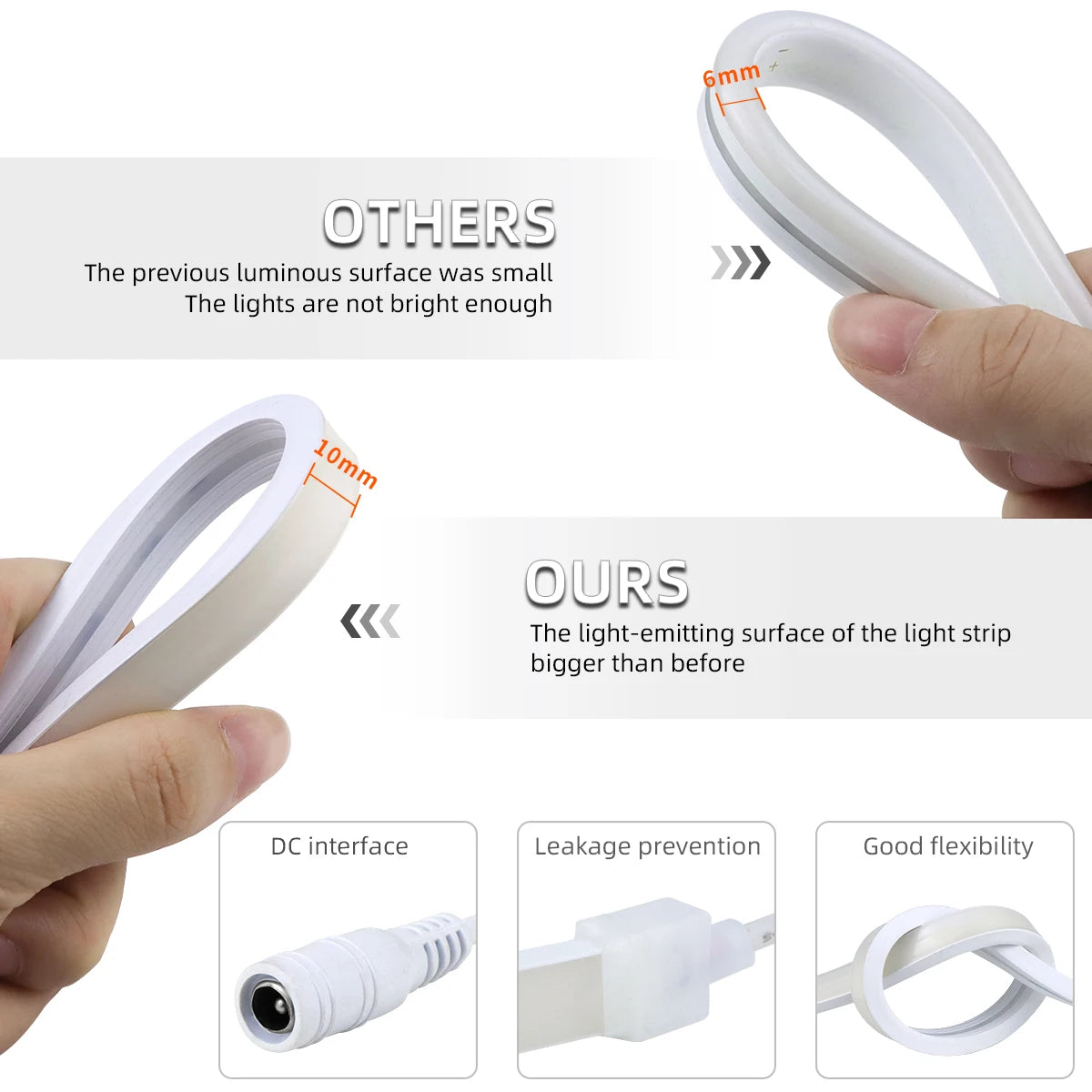Smart WiFi COB Neon LED Strip Light — 320 LEDs/m