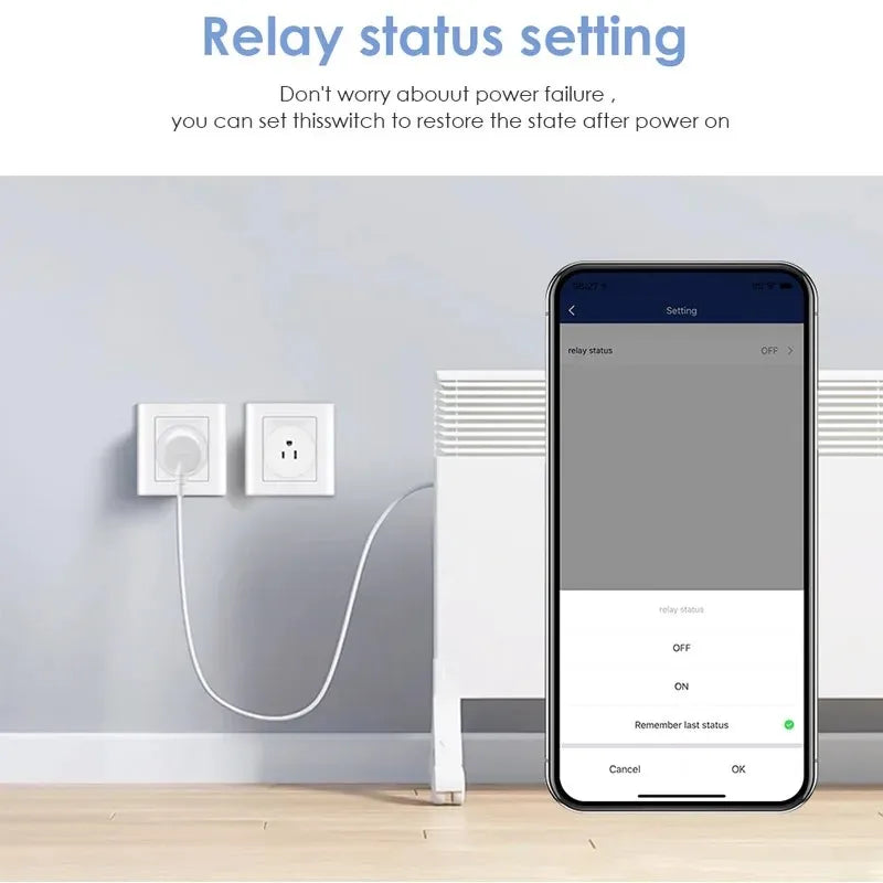 Tuya Smart WiFi Plug — US Standard, Alexa Compatible