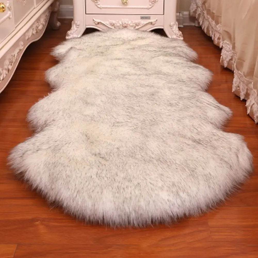 Faux Sheepskin Shaggy Rug — Fluffy Soft Floor Mat