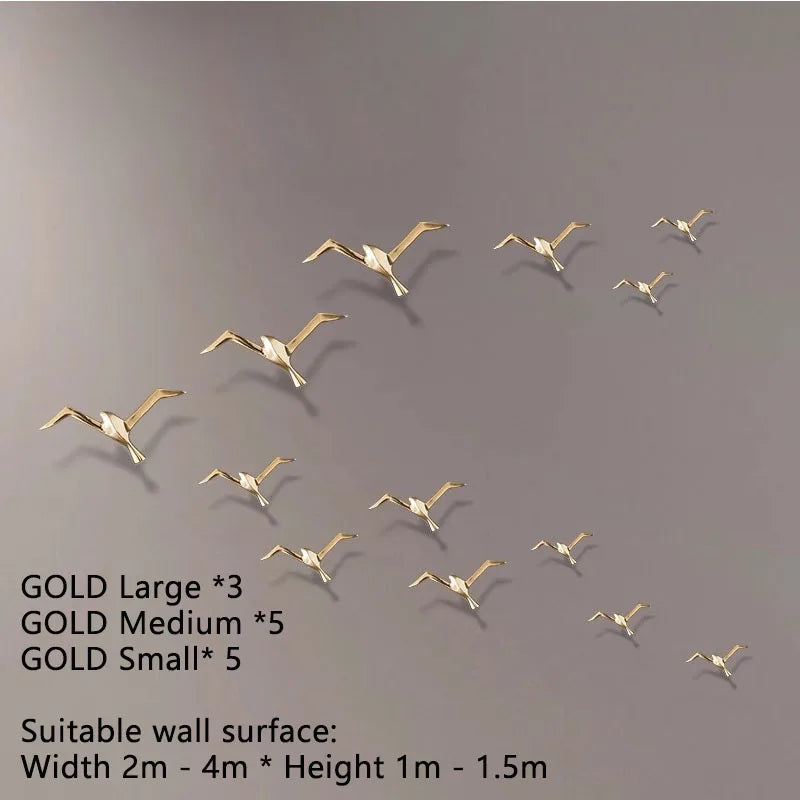 Luxury Pure Copper Seagull Wall Sculpture — Retro Bird Decor
