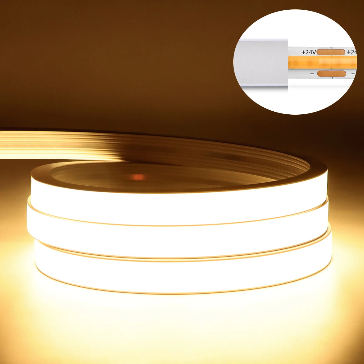 Smart WiFi COB Neon LED Strip Light — 320 LEDs/m
