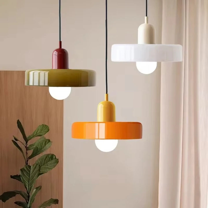 Nordic Bauhaus Glass Chandelier — Retro Pendant Light