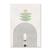 Boho Sage Green Plants Canvas Print — Nordic Abstract Wall Art