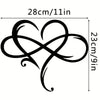 Minimalist Facial Line Metal Wall Art — Abstract Iron Sculpture