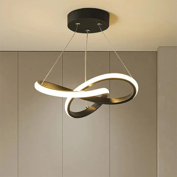 Modern Streamlined LED Pendant Light — Bedroom & Dining