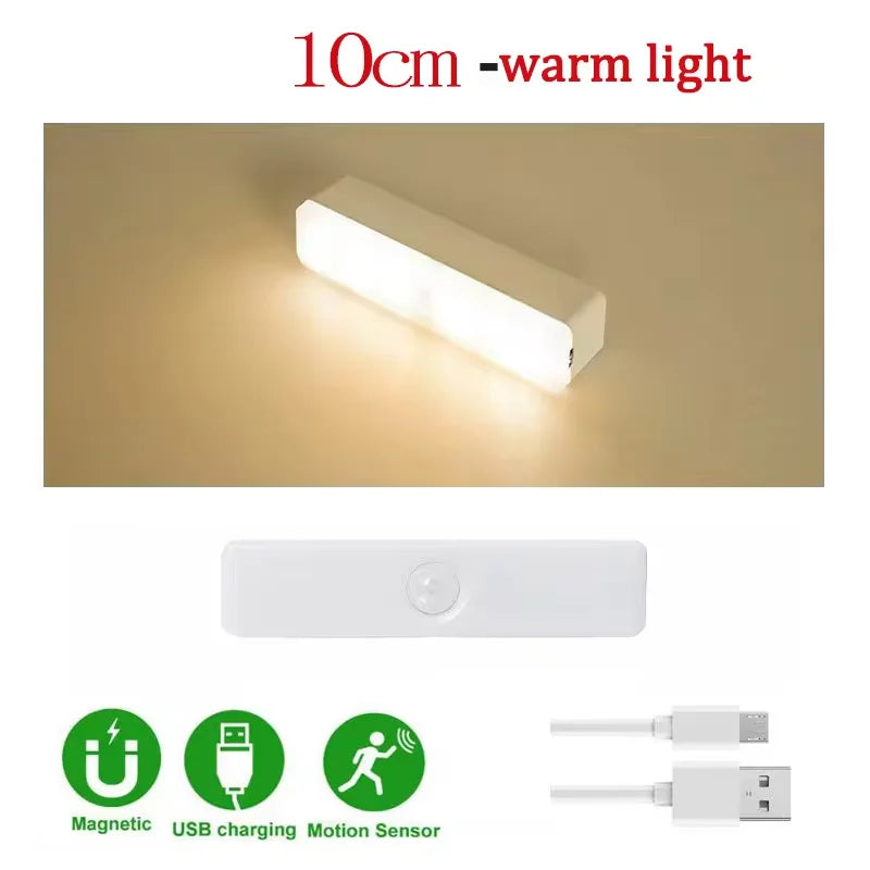 Smart Motion Sensor Cabinet Light — Magnetic, USB Rechargeable